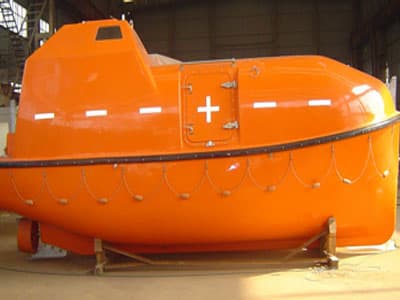 CCS BV ABS EC 90 persons totally enclosed rescue boat for sa